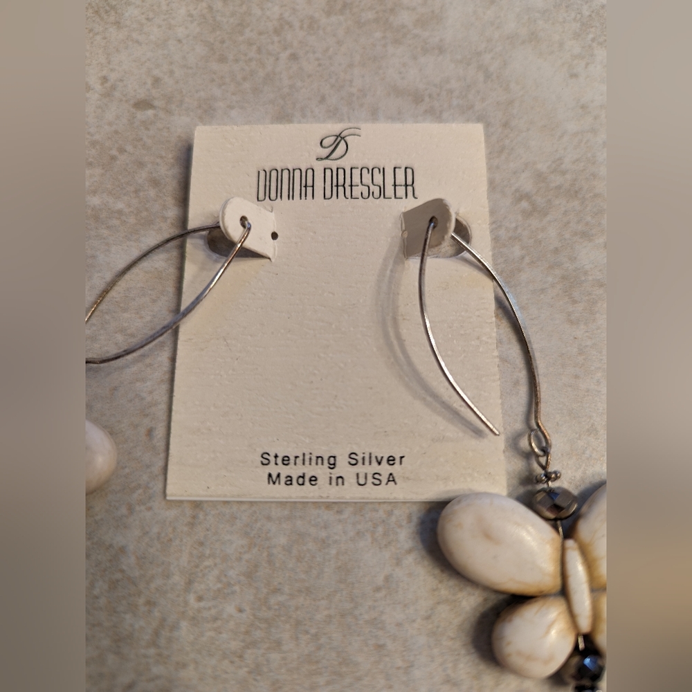 Donna Dressler Sterling Silver and Natural Stone 🦋 Butterfly Set - Picture 9 of 9